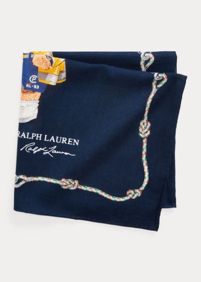 Dámské Bandana Polo Ralph Lauren Nautical Bear Cotton - 64910-KARY